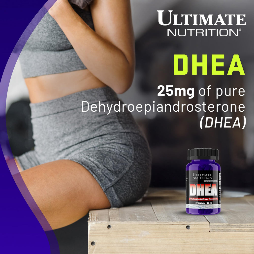 Ultimate Nutrition DHEA 25mg Capsules for Vitality - 100 Capsules - image 2