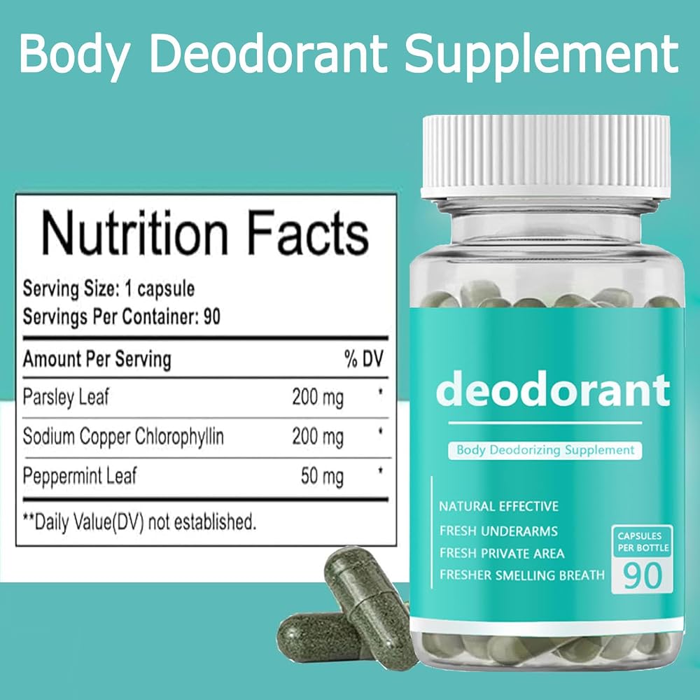 Vbolre Body Deodorizing Supplement Chlorophyll Capsules - 90 Count - image 5