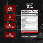 5% Nutrition Egg White Crystals Pure Protein Powder - 13.4 oz - image 2