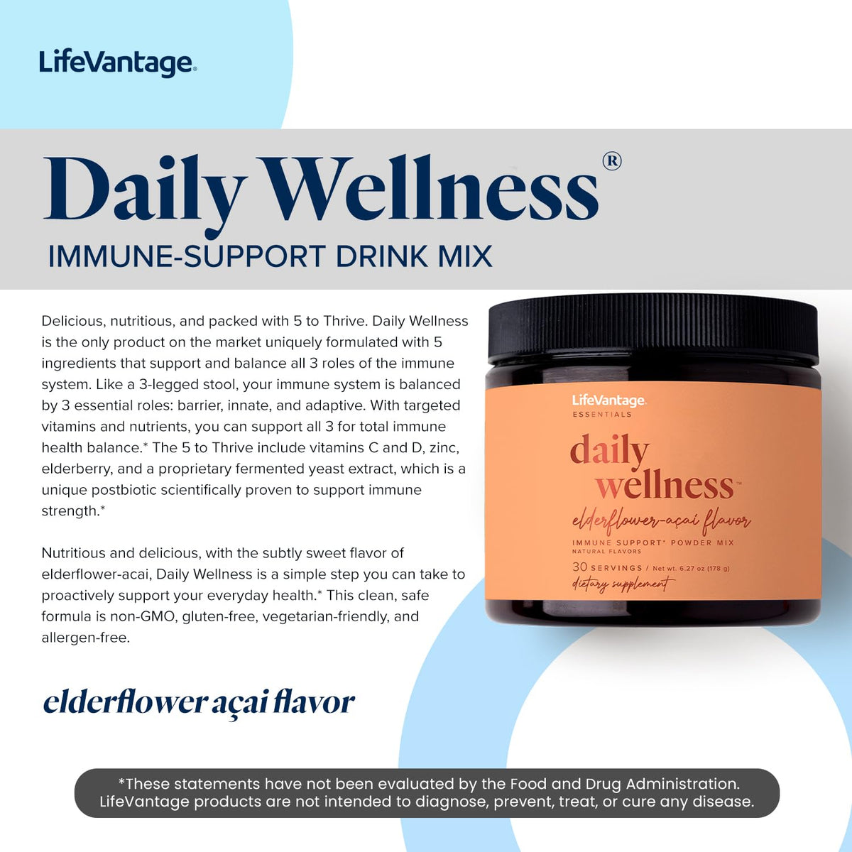 LifeVantage Daily Wellness Immune Support Drink Mix - 30 Servings - image 4