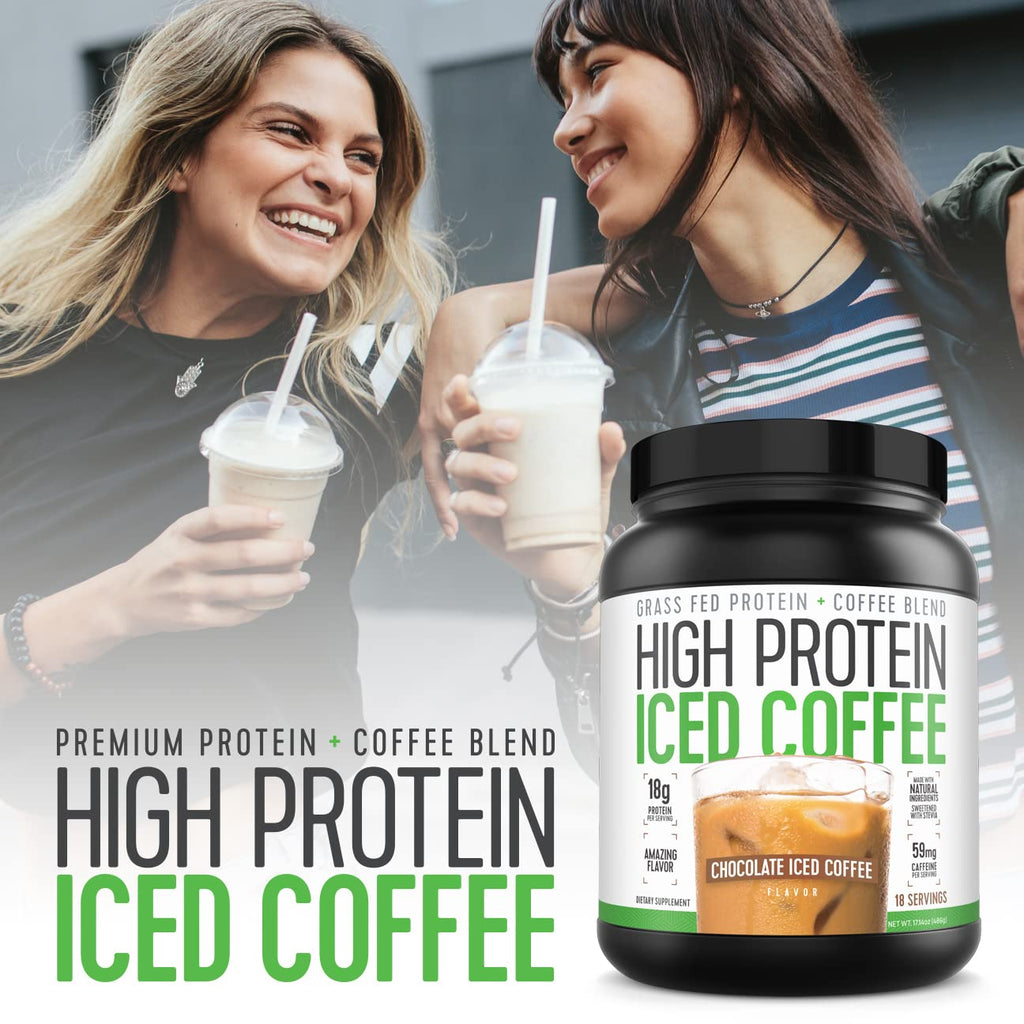 High Protein Iced Coffee Whey Chocolate - 18 Servings - image 6