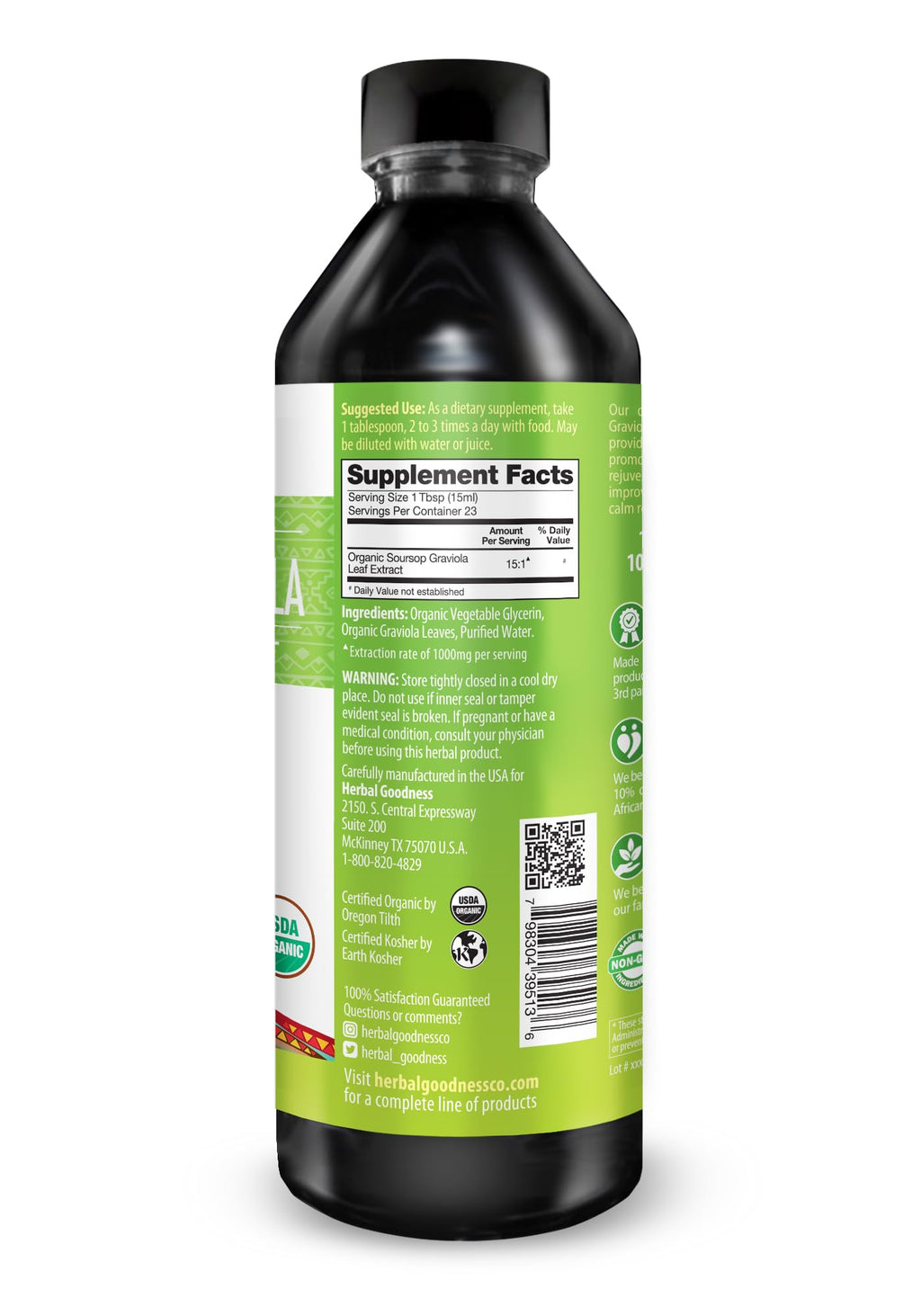 Herbal Goodness Soursop Graviola Liquid Drops Extract - 12 Fl Oz - image 11