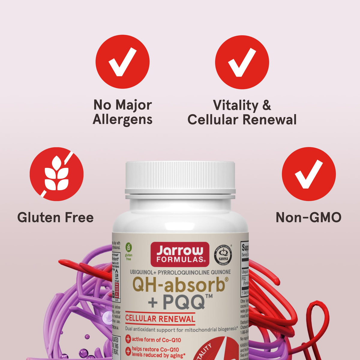 Jarrow QH-Absorb + PQQ CoQ10 Supplement - 30 Softgels - image 4