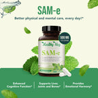 HealthyWayRx 500mg SAM-e Supplement - High Strength 500mg