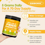 ZEBORA Soluble Fiber Supplement Powder, Unflavored - 70 Servings - image 6