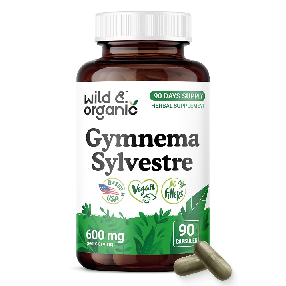 Wild & Organic Gymnema Sylvestre Capsules 600 mg - Overall Support