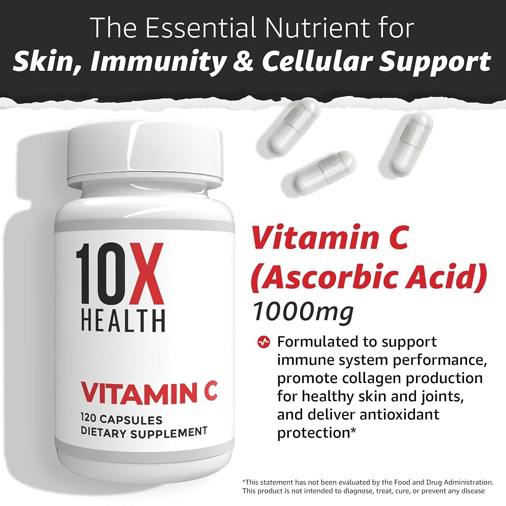 10X Health Vitamin C 1000mg - 120 Capsules - image 4