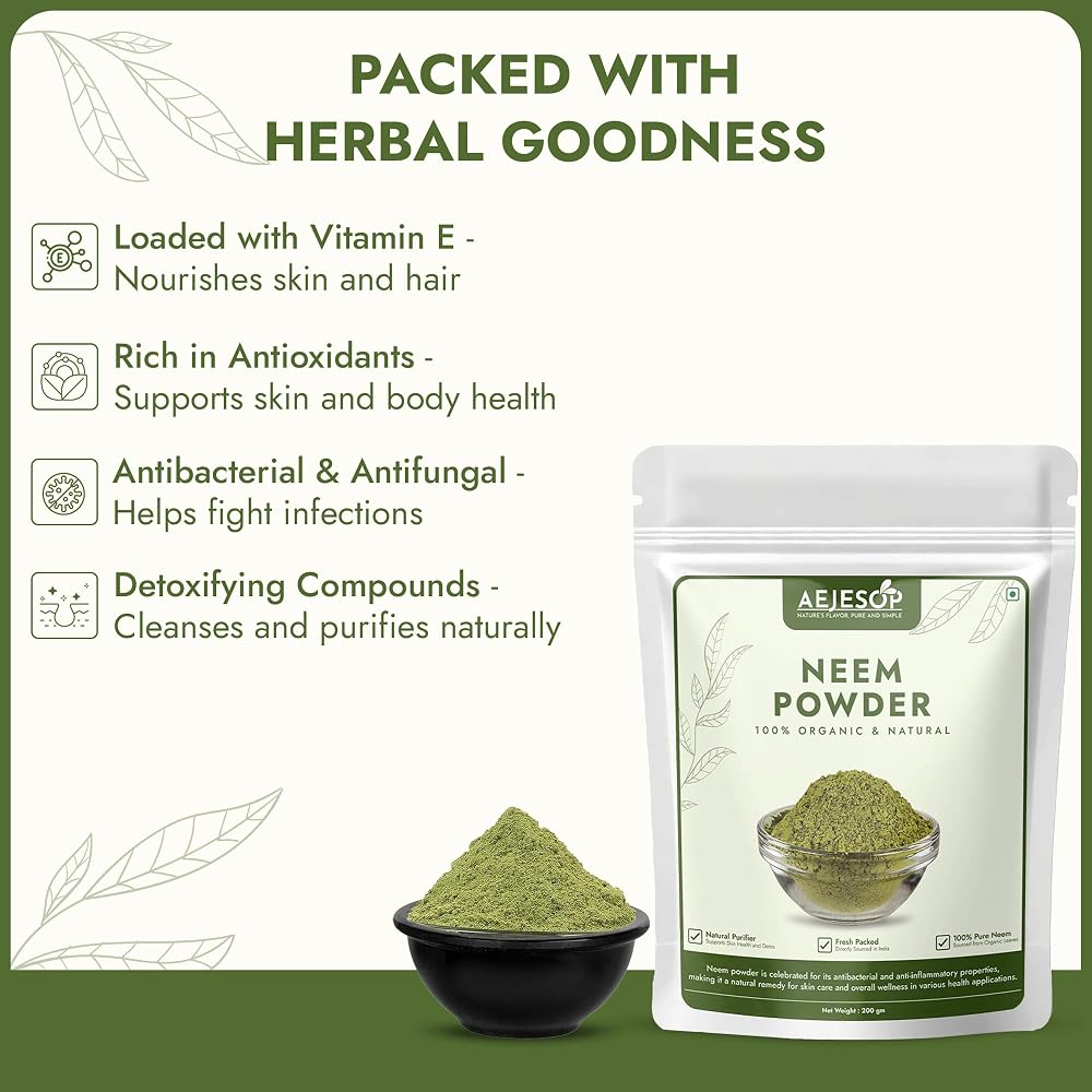 AEJESOP Neem Leaf Powder - 7 oz (200g) - image 6