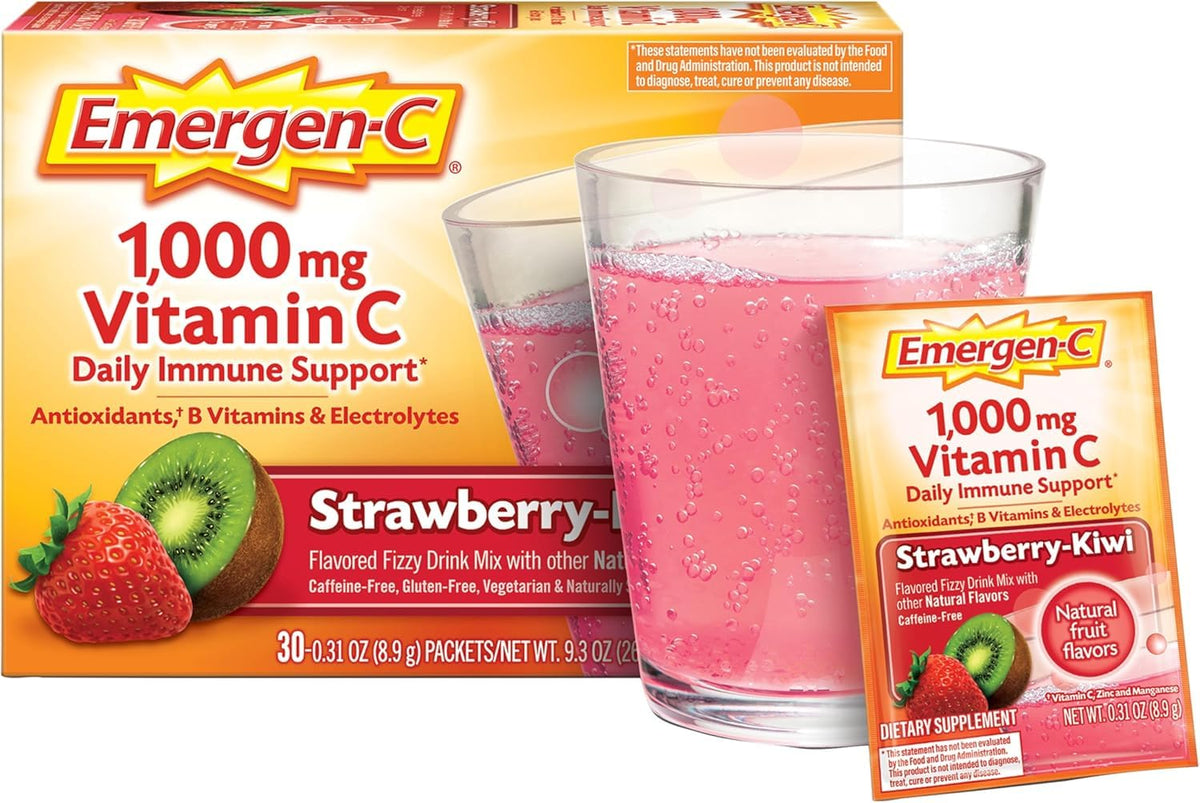 Emergen-C Vitamin C 1000mg Powder Strawberry Kiwi Immune Support - image 5