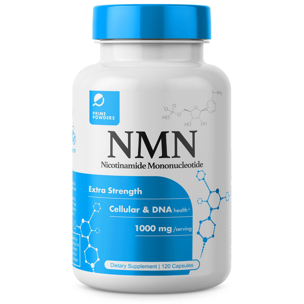 Prime Powders NMN Capsules 1000mg Nicotinamide Mononucleotide - 120 Count