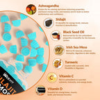 WEEVIT Ashwagandha Gummies with Shilajit & Sea Moss - 120 Gummies - image 3