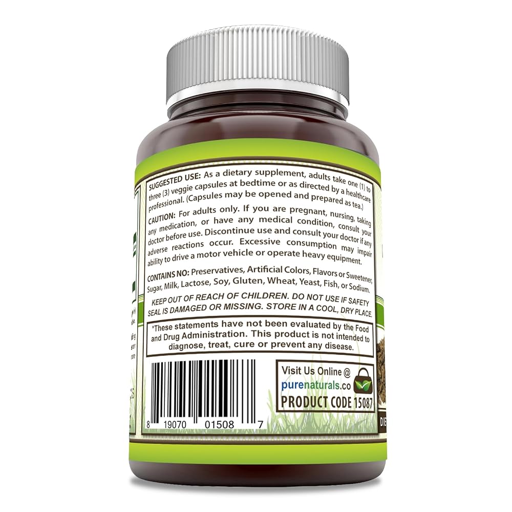 Pure Naturals Valerian Root 500 mg - 250 Vegetarian Capsules - image 2