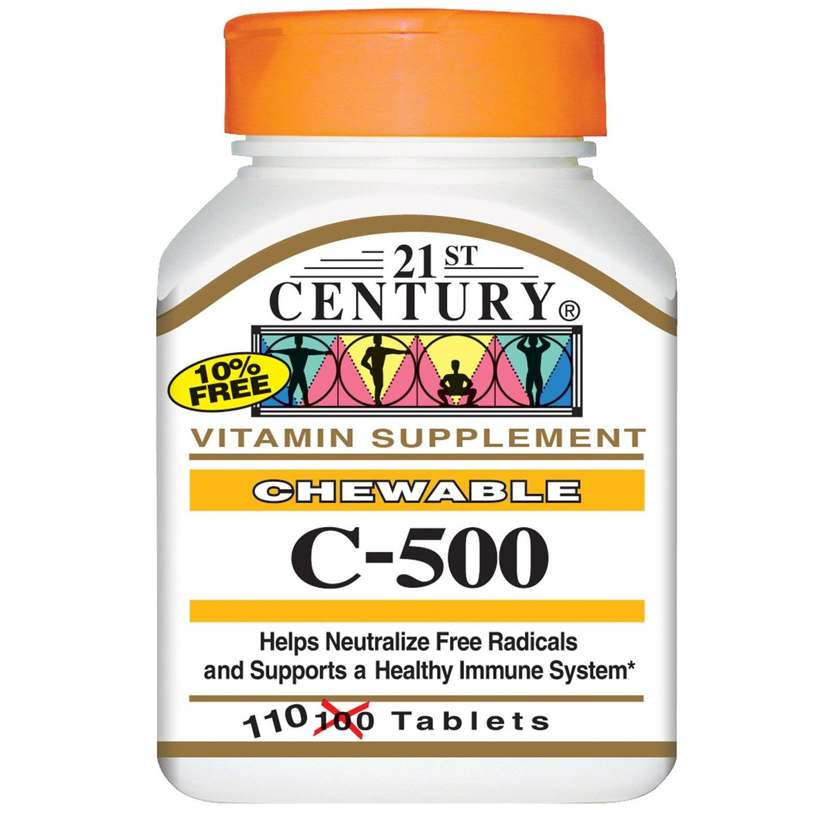 21st Century Vitamin C 500 Orange Chewable - 330 Tablets