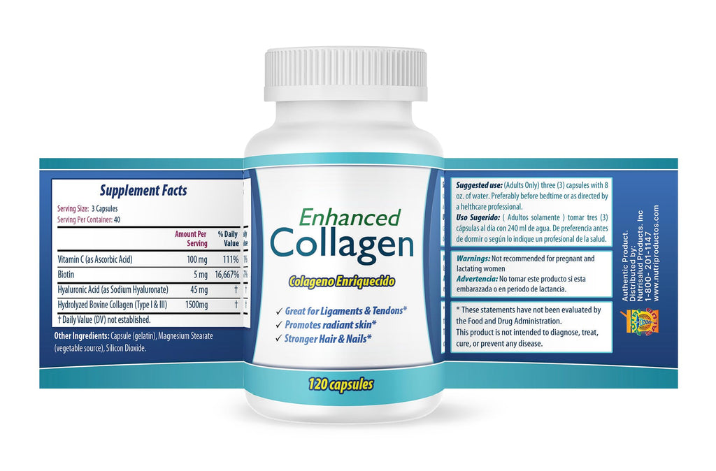 Nutrisalud Hydrolyzed Collagen Capsules - 240 Count - image 2