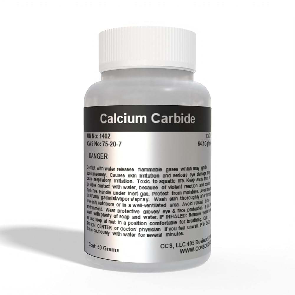 CCS Consolidated Chemical Calcium Carbide Lumps - 50g