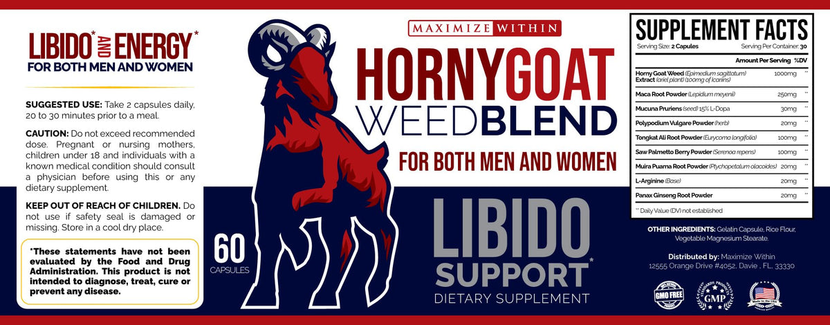 Maximum Slim Horny Goat Weed Blend with Maca & Tribulus - 1 Pack - image 9