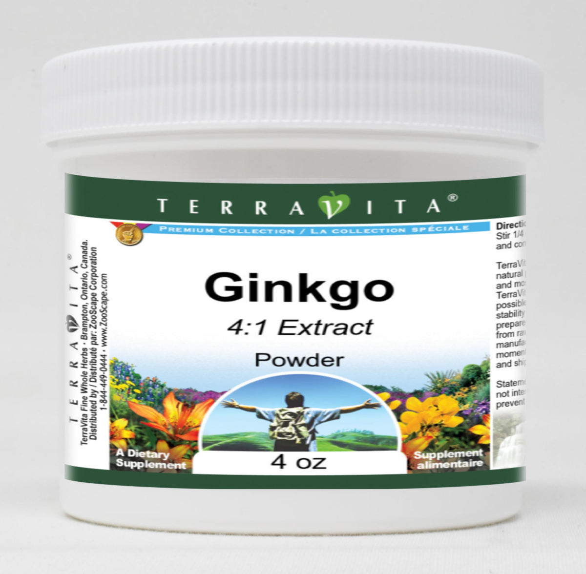 Terravita Ginkgo 4:1 Powder - 4 oz
