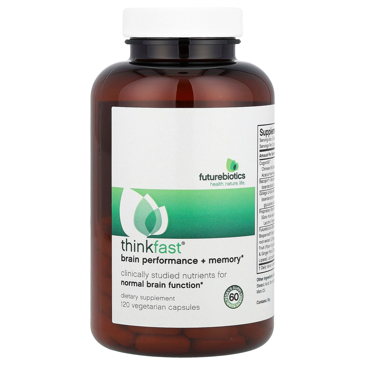 Futurebiotics ThinkFast Brain Support - 120 Vegetarian Capsules