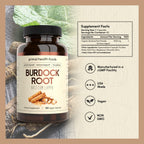 Primal Health Foods Organic Burdock Root 1000 mg - 120 Capsules - image 2