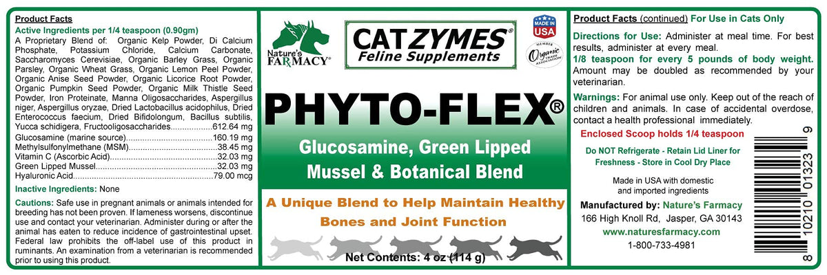 CATZYMES Phyto-Flex Glucosamine Chondroitin MSM Powder - 4 Ounce - image 4