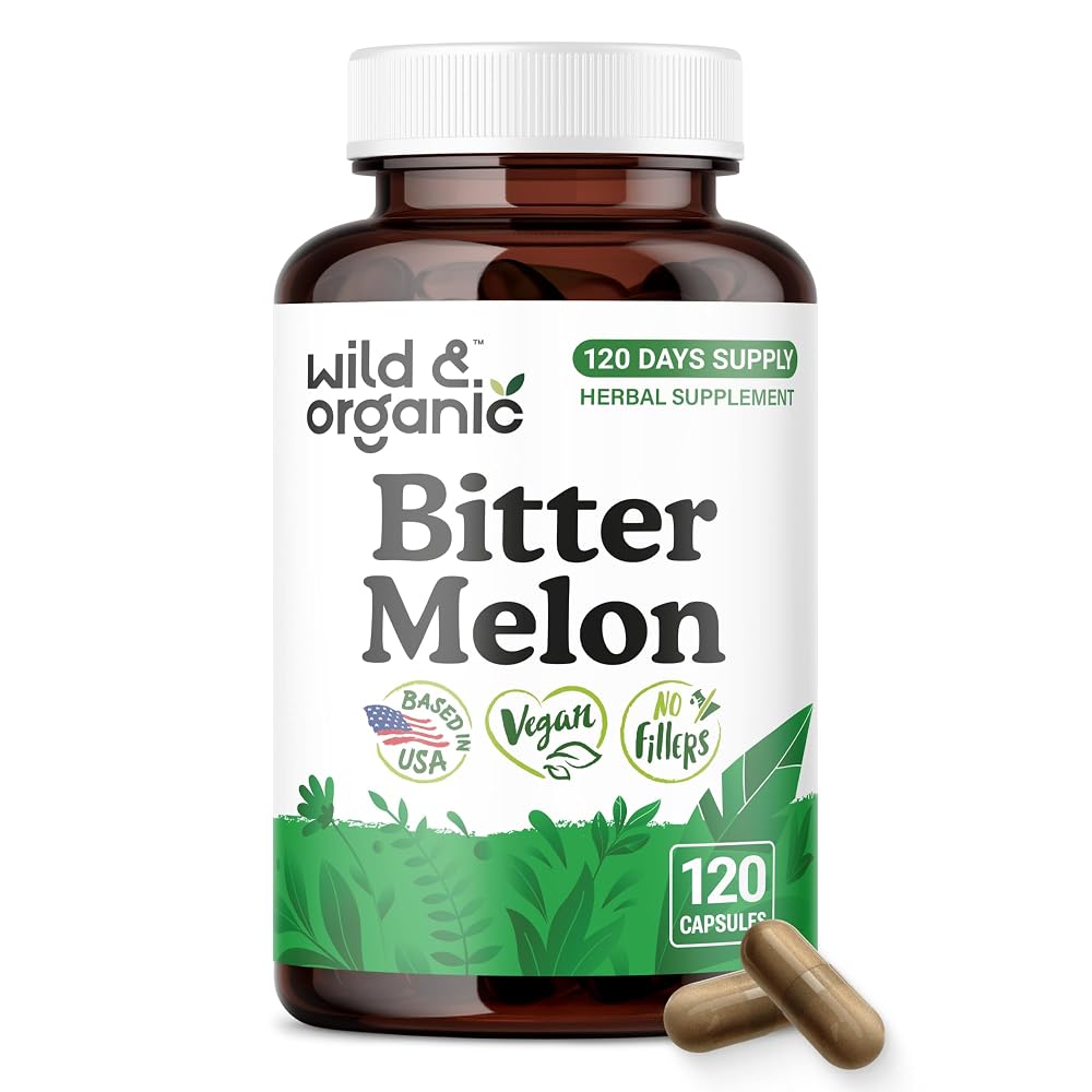 Wild & Organic Bitter Melon Capsules 500 mg - Digestive Support