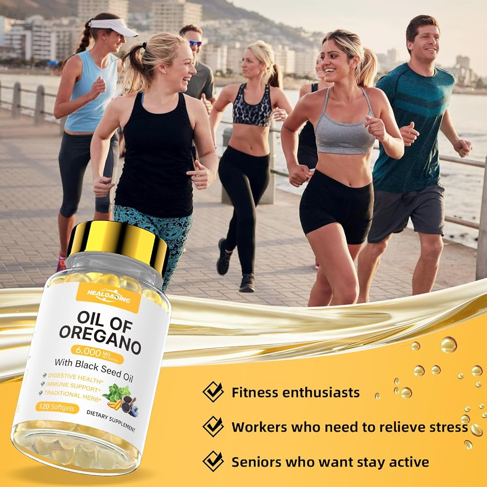 HEALOADING Organic Oregano Oil Softgels 300mg - 120 Softgels - image 5