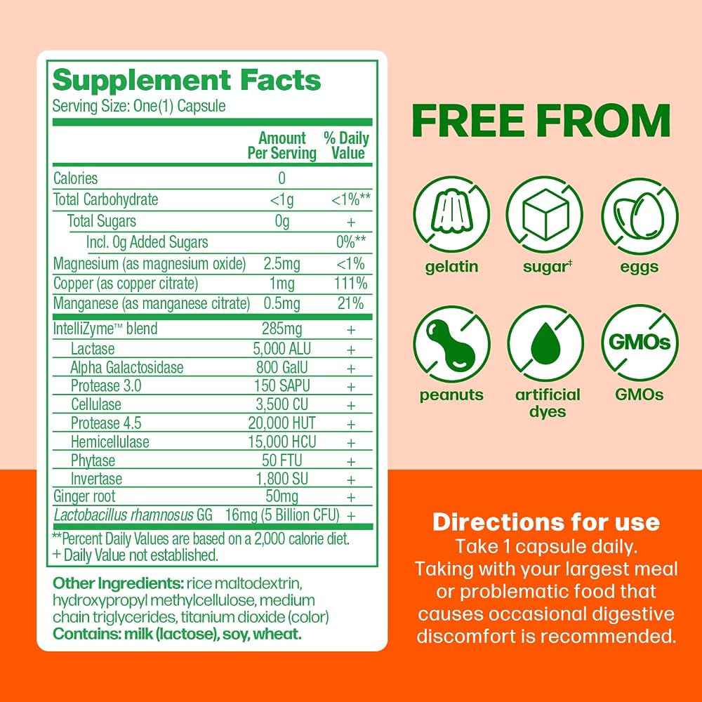 Culturelle Probiotics Bloating & Gas Defense Digestive Enzymes - 30 Capsules - image 4