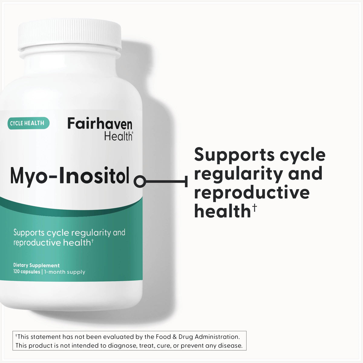 Fairhaven Health Myo-Inositol Fertility Supplement - 120 Capsules - image 2
