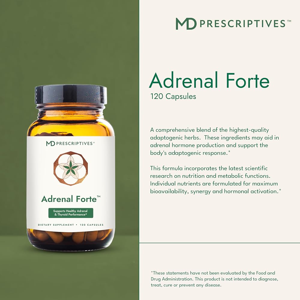 MD Prescriptives Adrenal Forte Adrenal Support - 120 Capsules - image 4