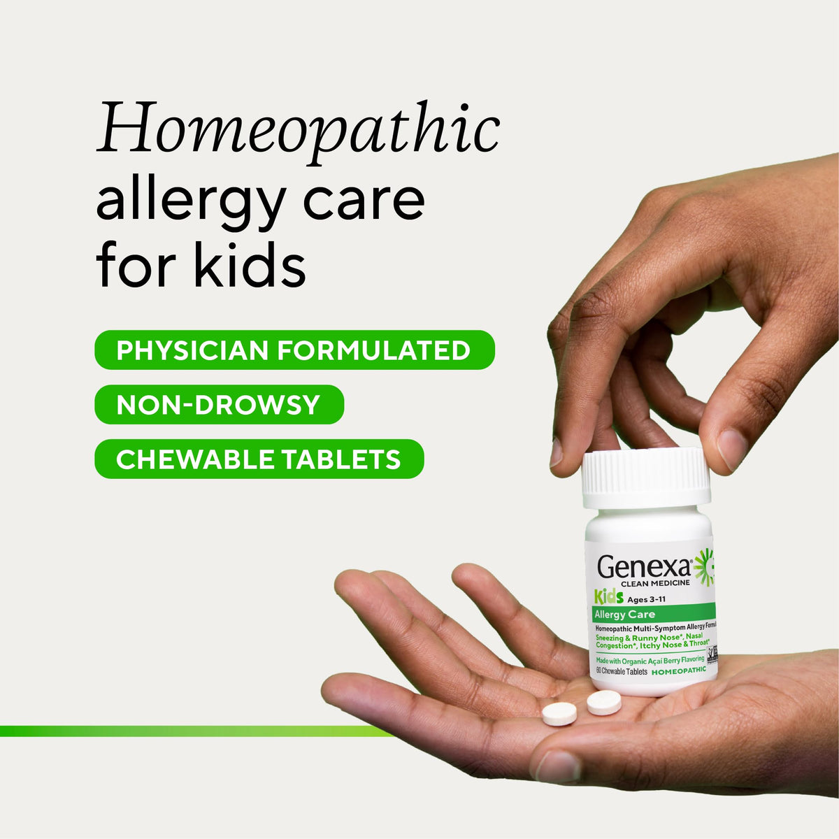 Genexa Kids Allergy Relief Chewable Tablets - 60 Tablets - image 4