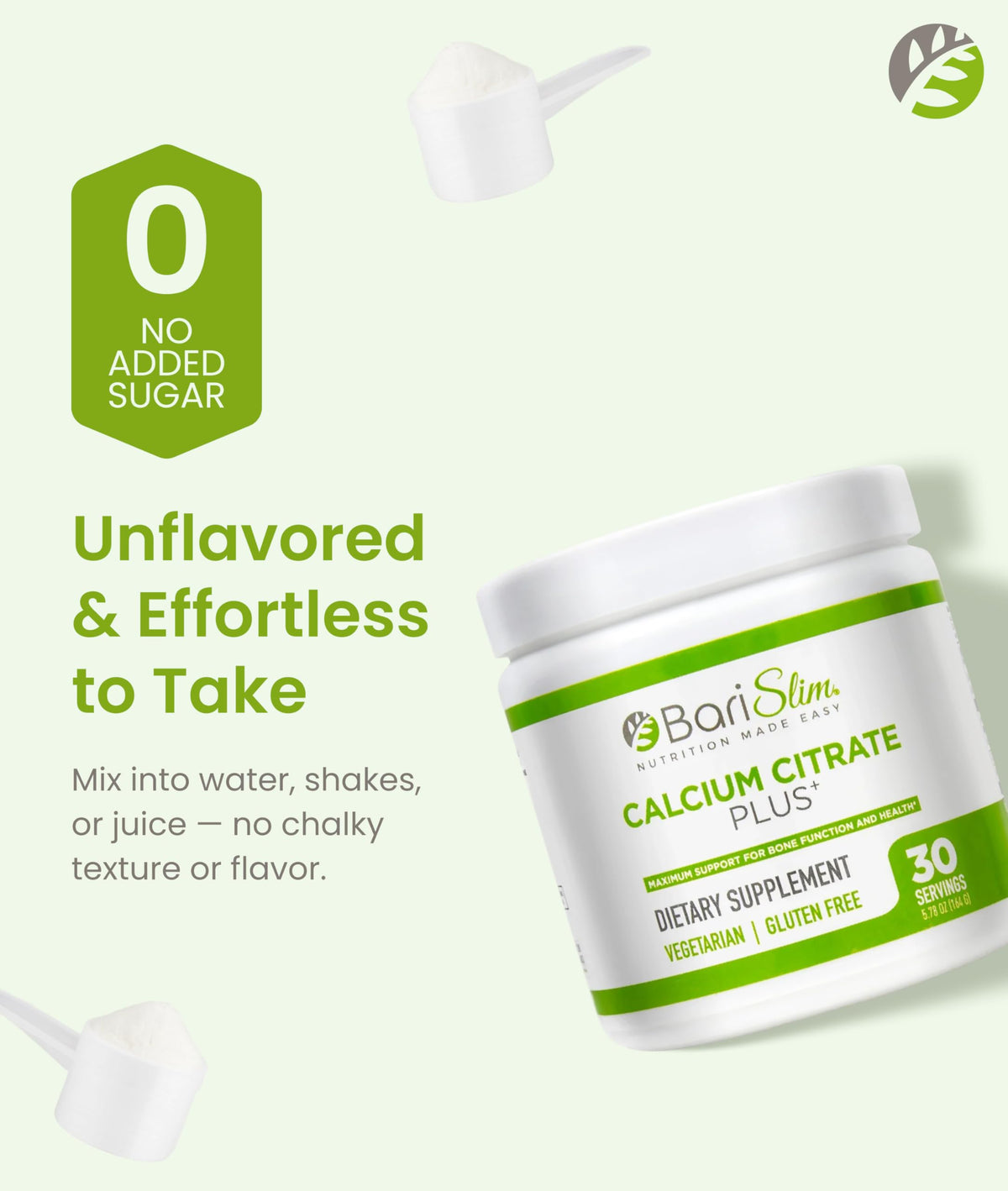 BariSlim Bariatric Calcium Citrate Plus Powder - 30 Servings - image 3