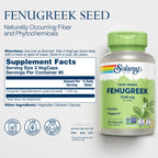 SOLARAY Fenugreek Seed 1240 mg