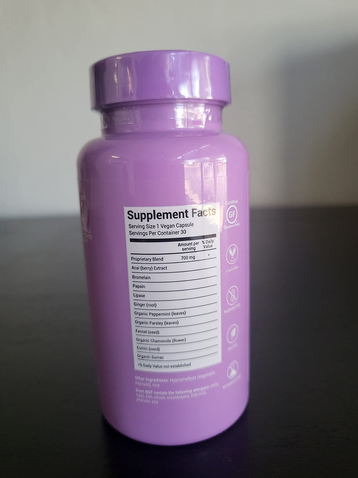 HAIRtamin BLOATamin Digestive Enzyme Supplement - 30 Capsules - image 4
