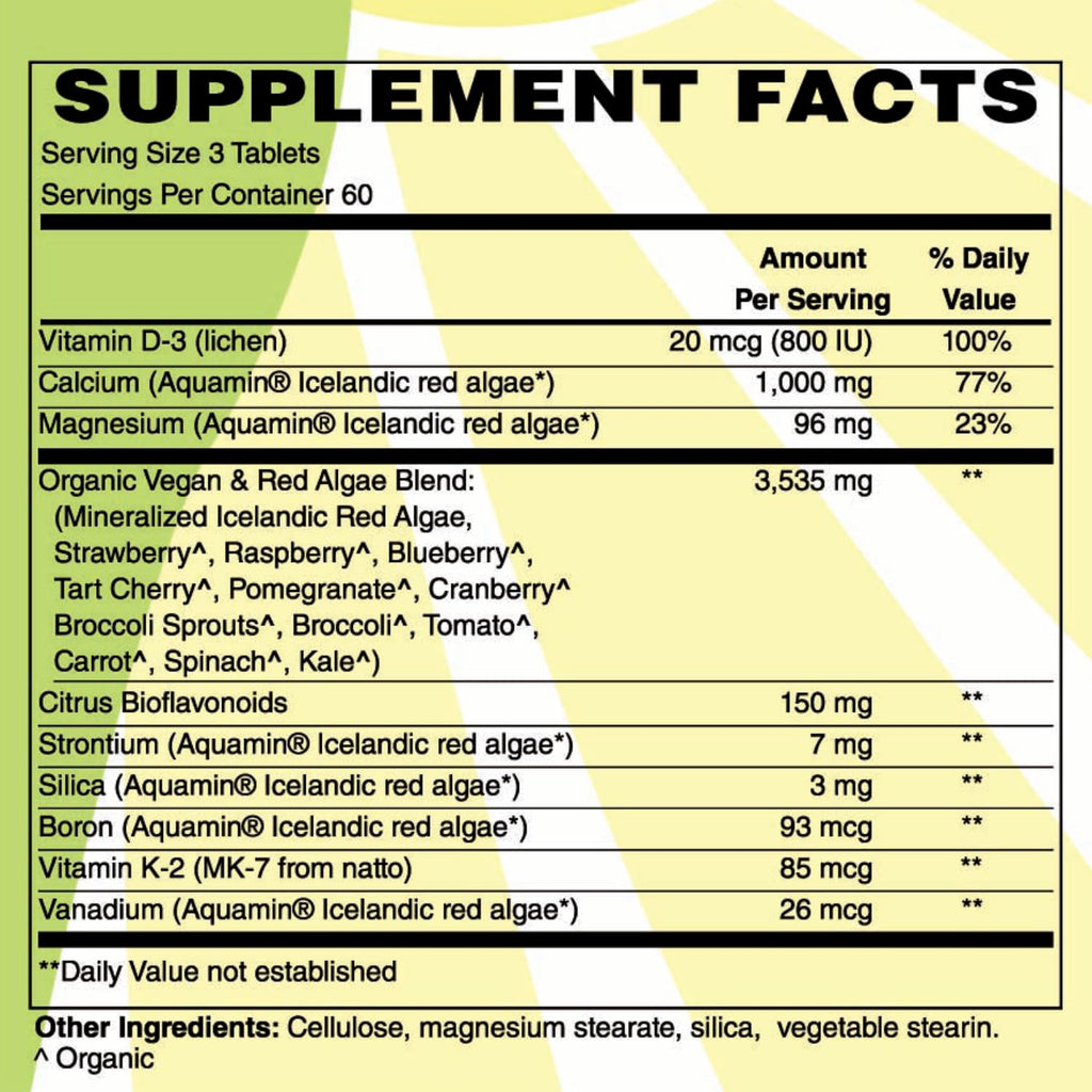 Holly Hill Health Foods Algae Based Calcium 1,000 mg