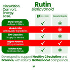 Healthfare Rutin Supplement Natural Bioflavonoid - 200 Capsules - image 4