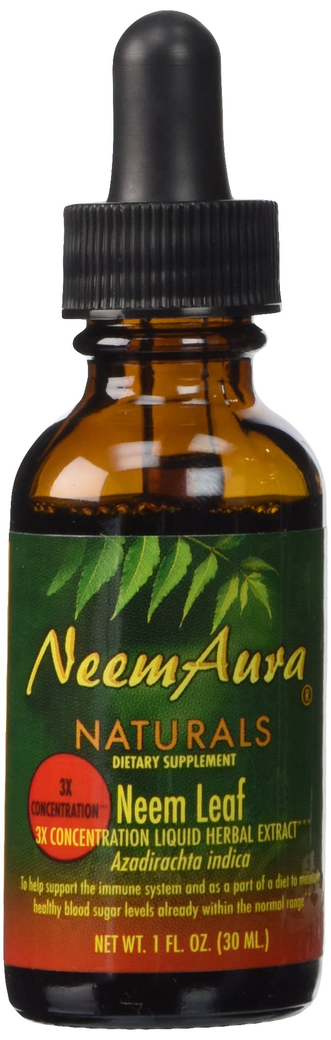 NeemAura Naturals Neem Leaf 3X Concentration - 2 Fl Oz