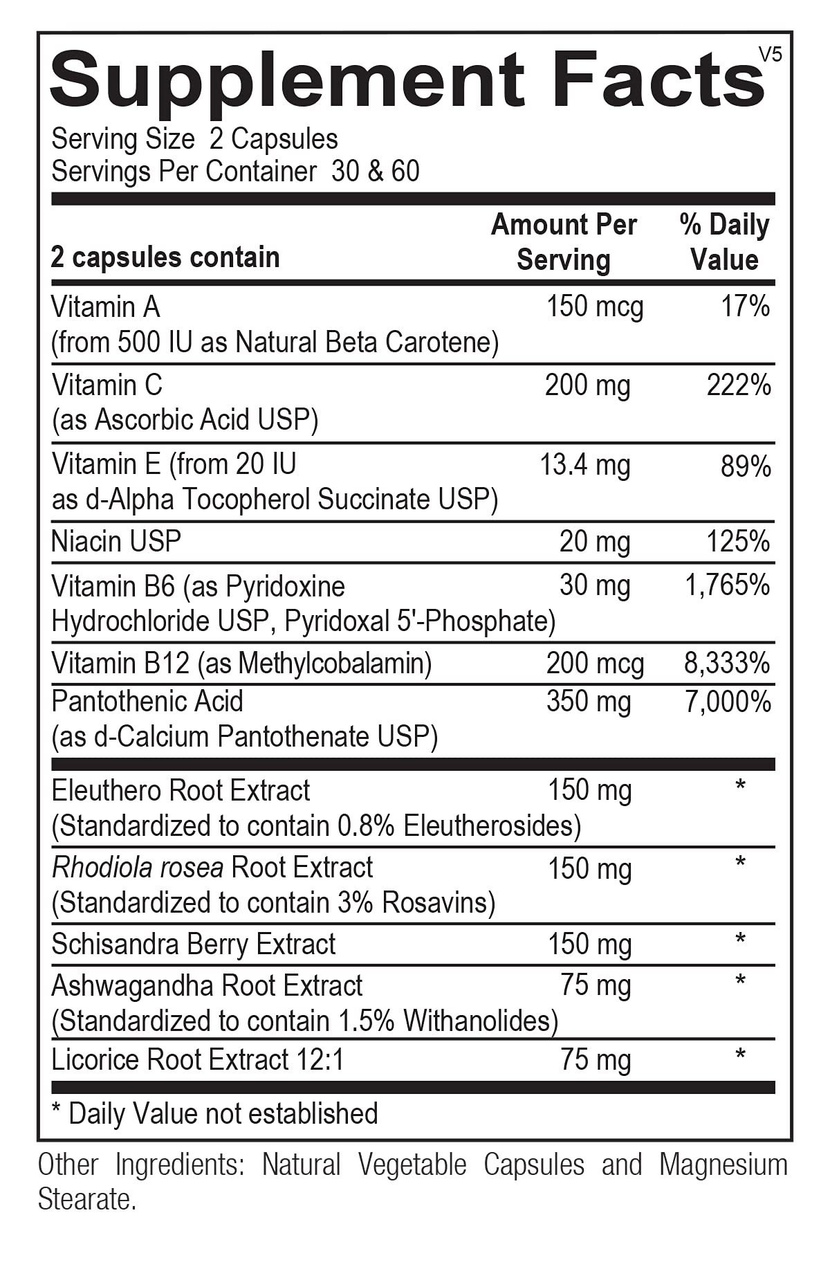 Ortho Molecular Products Adapten-All Stress Support - 120 Capsules - image 2