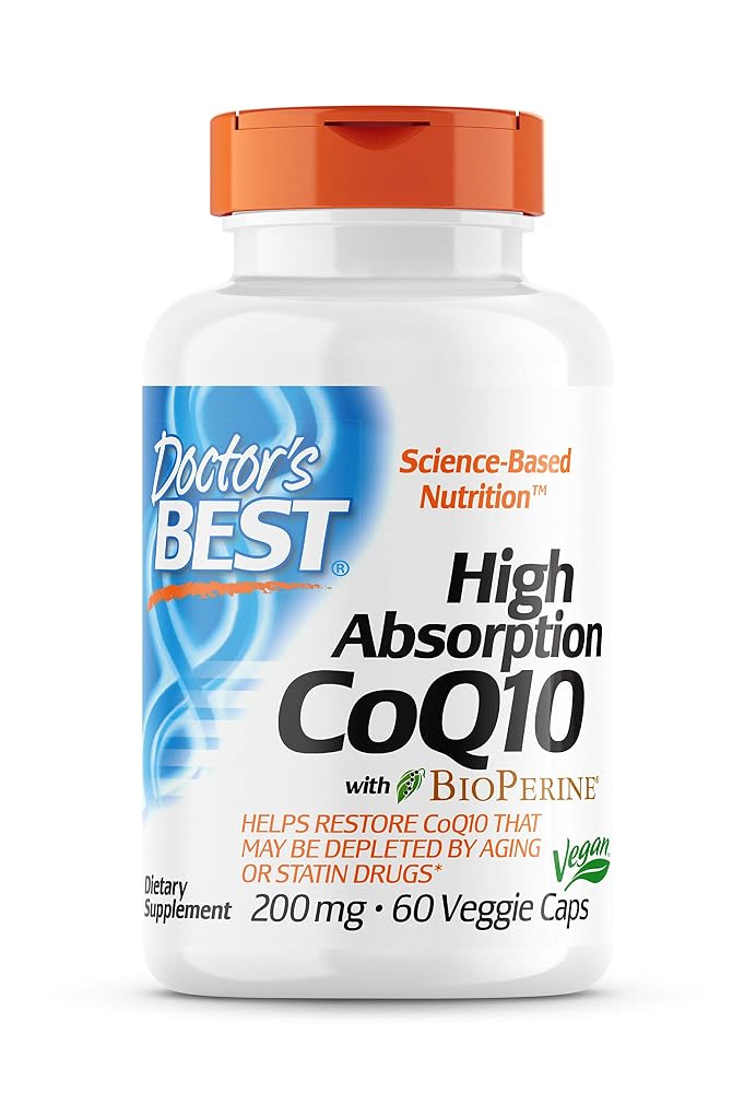Doctor's BEST High Absorption CoQ10 200mg - 60 Vegetarian Capsules