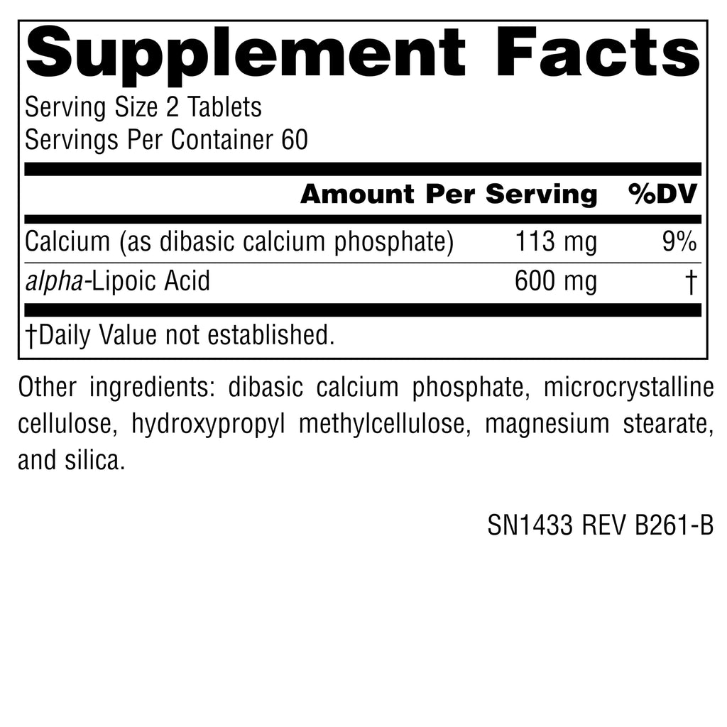 Source Naturals Alpha Lipoic Acid 300 mg - 120 Tablets - image 2