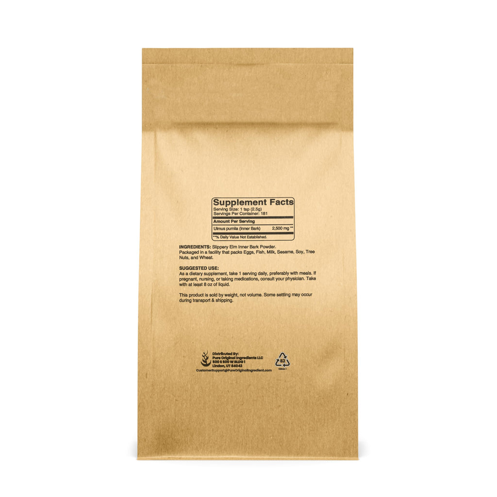PURE ORIGINAL INGREDIENTS Slippery Elm Powder (2lb) Pure & All-Natural