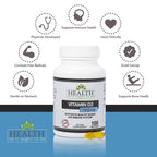 Health As It Ought To Be Vitamin D3 7500 IU Bone & Immune - 100 Softgels - image 3