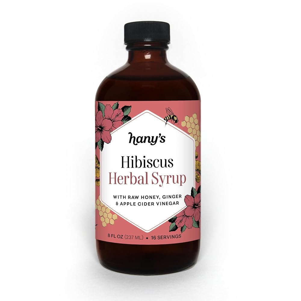 Hany's Harvest Hibiscus Ginger Herbal Syrup - 8 fl oz