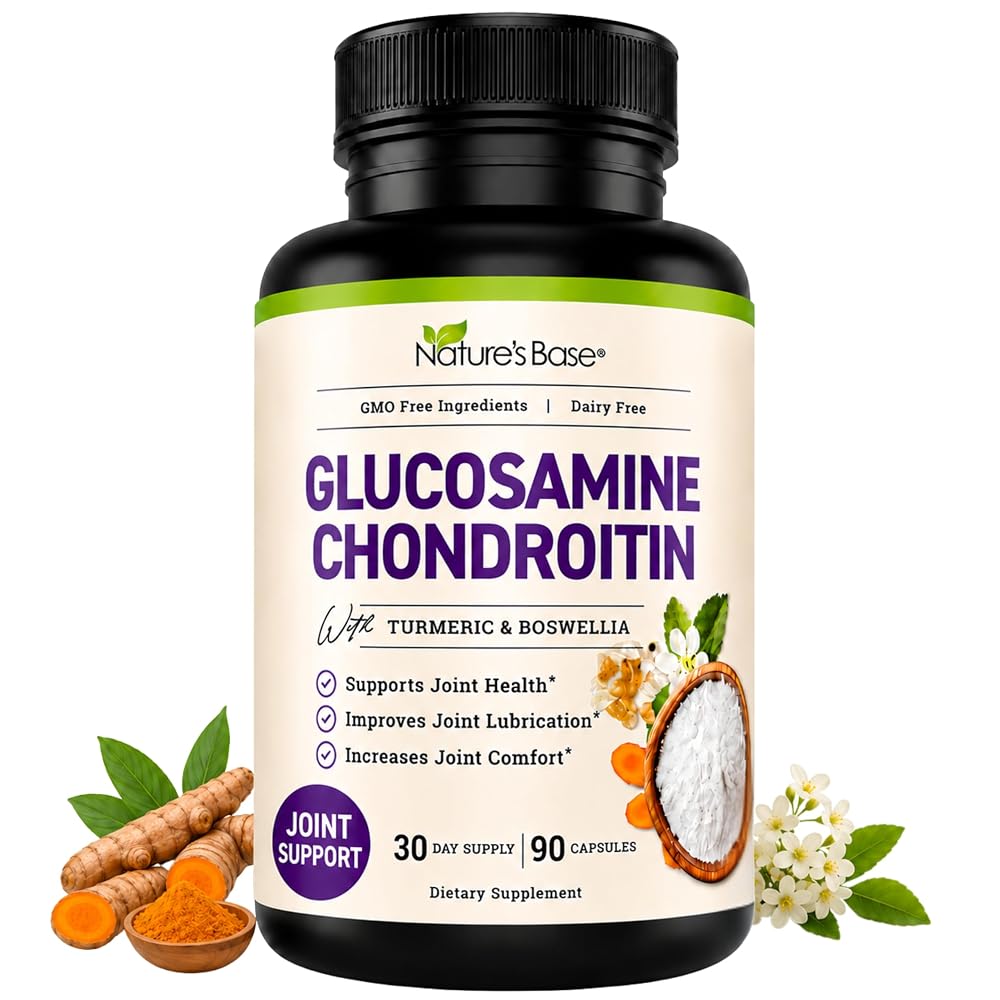 Nature's Base Glucosamine Chondroitin MSM Joint Support - 90 Capsules