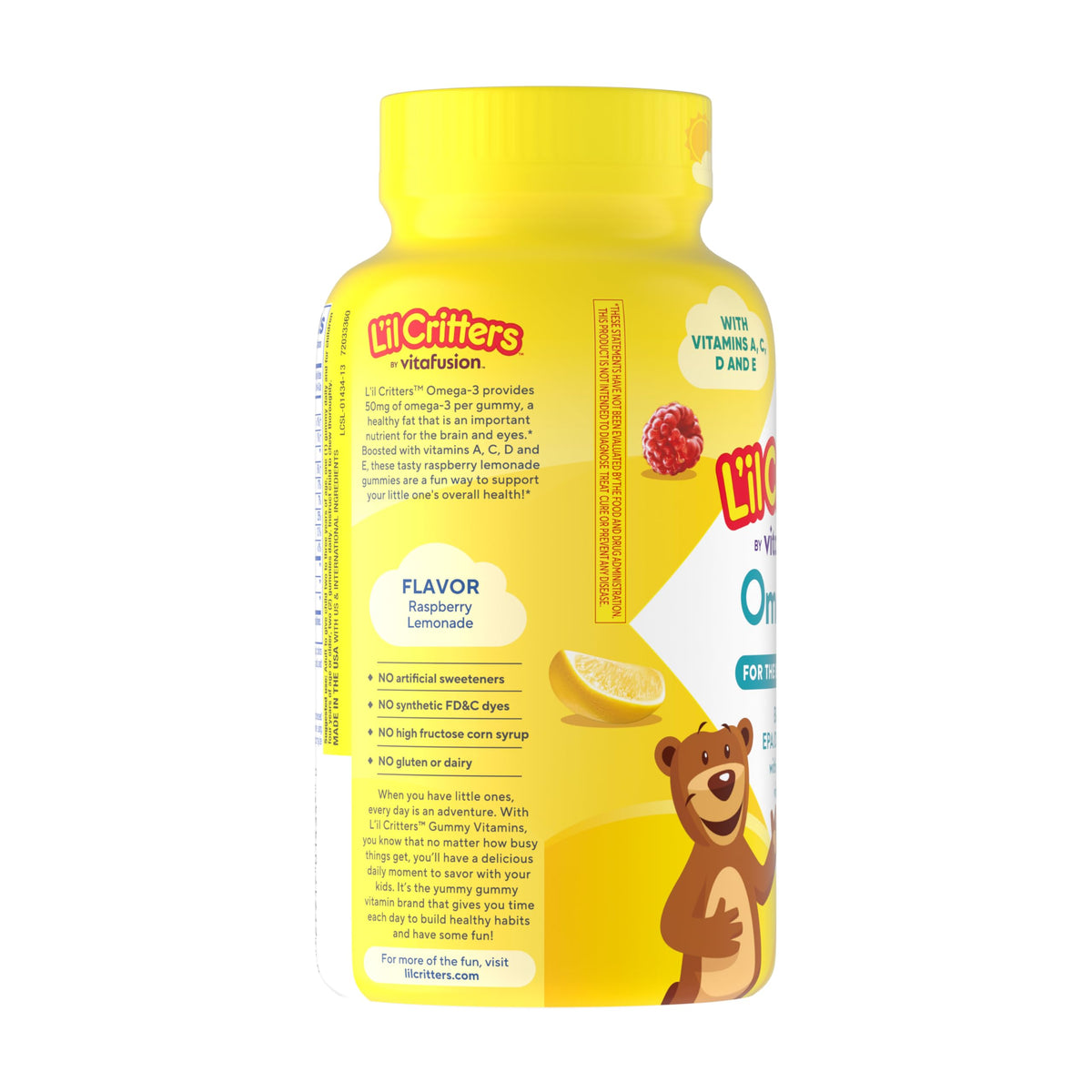 Lil Critters Kids Omega 3 Gummies Brain & Eye Support - 120 Count - image 3