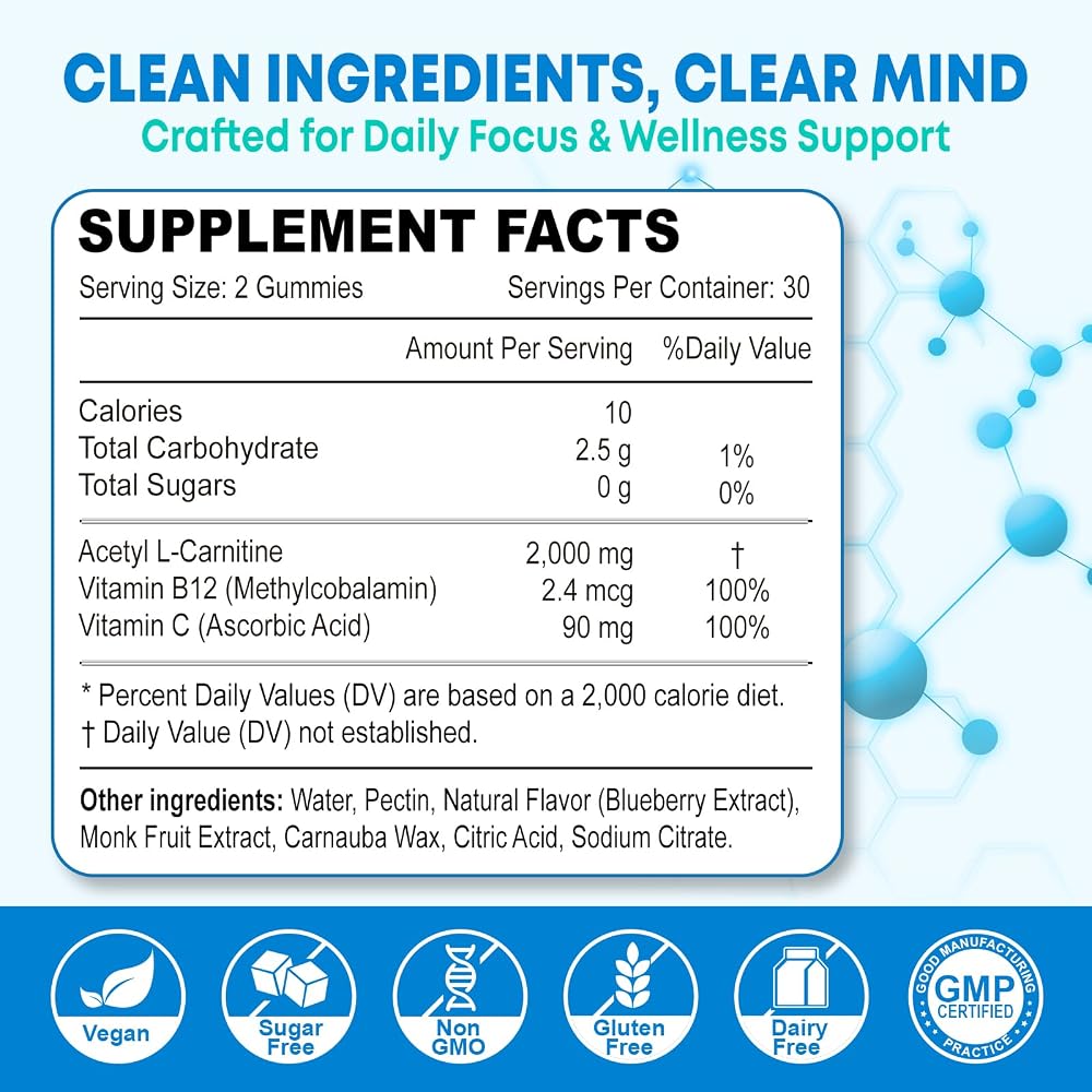 Zetelixia Acetyl L-Carnitine Gummies Mixed