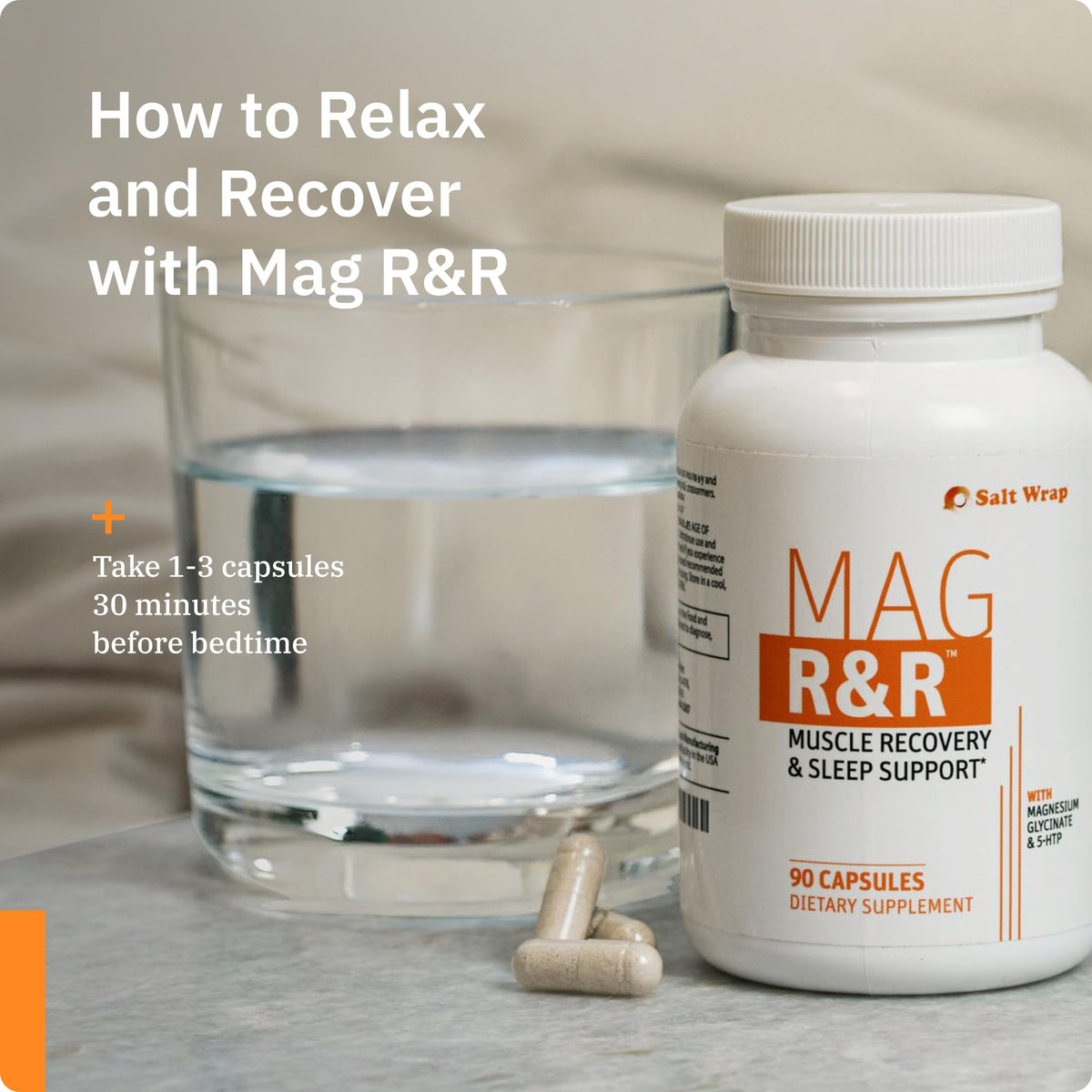 SaltWrap Mag R&R Nighttime Muscle Cramp Relief - 90 Capsules - image 5