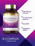 Carlyle B-Complex Vitamin with B12 - 300 Tablets - image 4