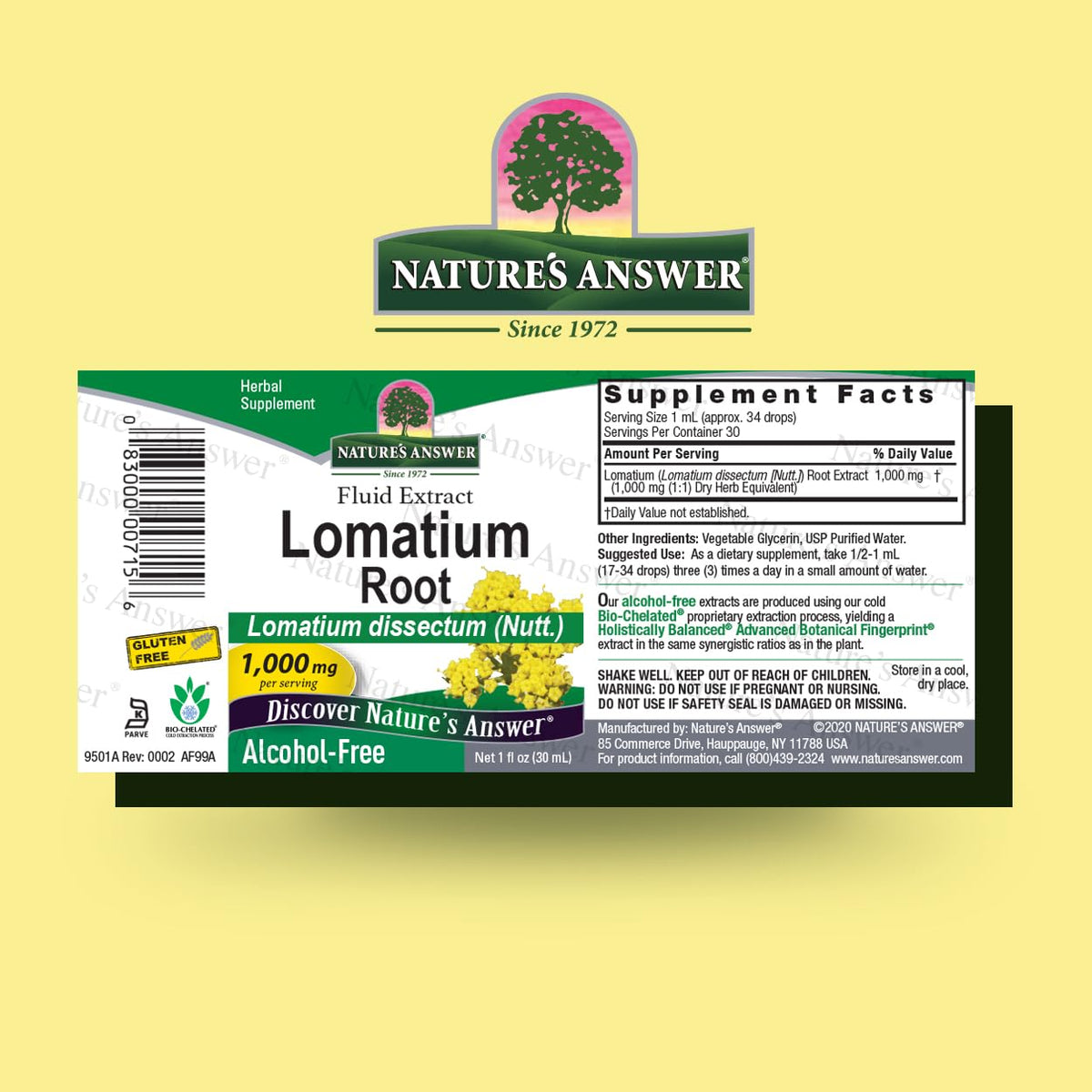 Nature's Answer Lomatium Root Extract Supplement - 1 FL Oz - image 2