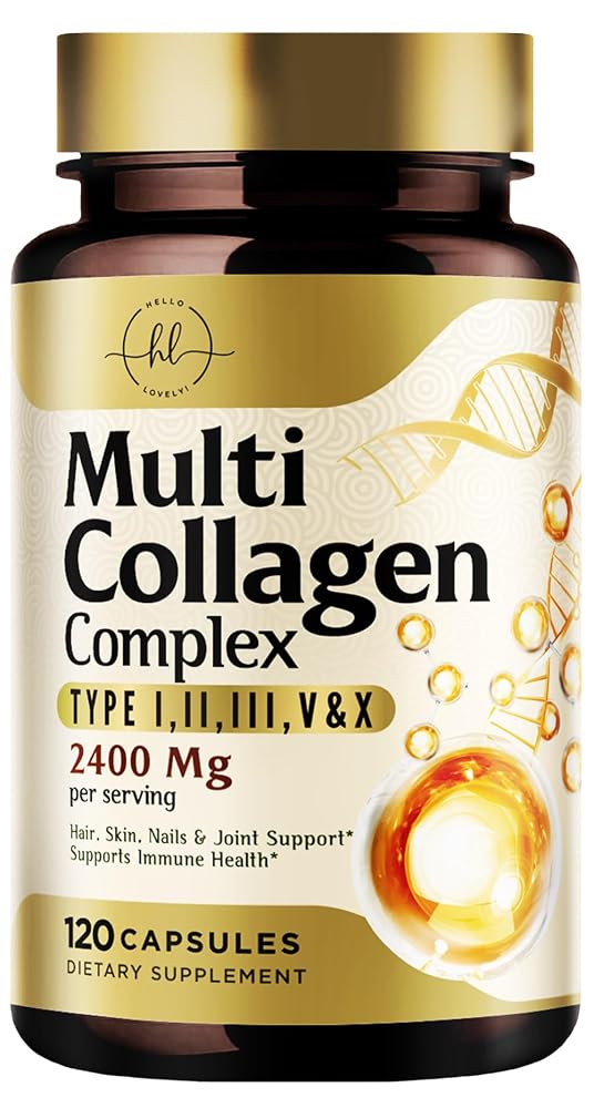 Hello Lovely! Multi Collagen Peptides for Women & Men - 2400mg