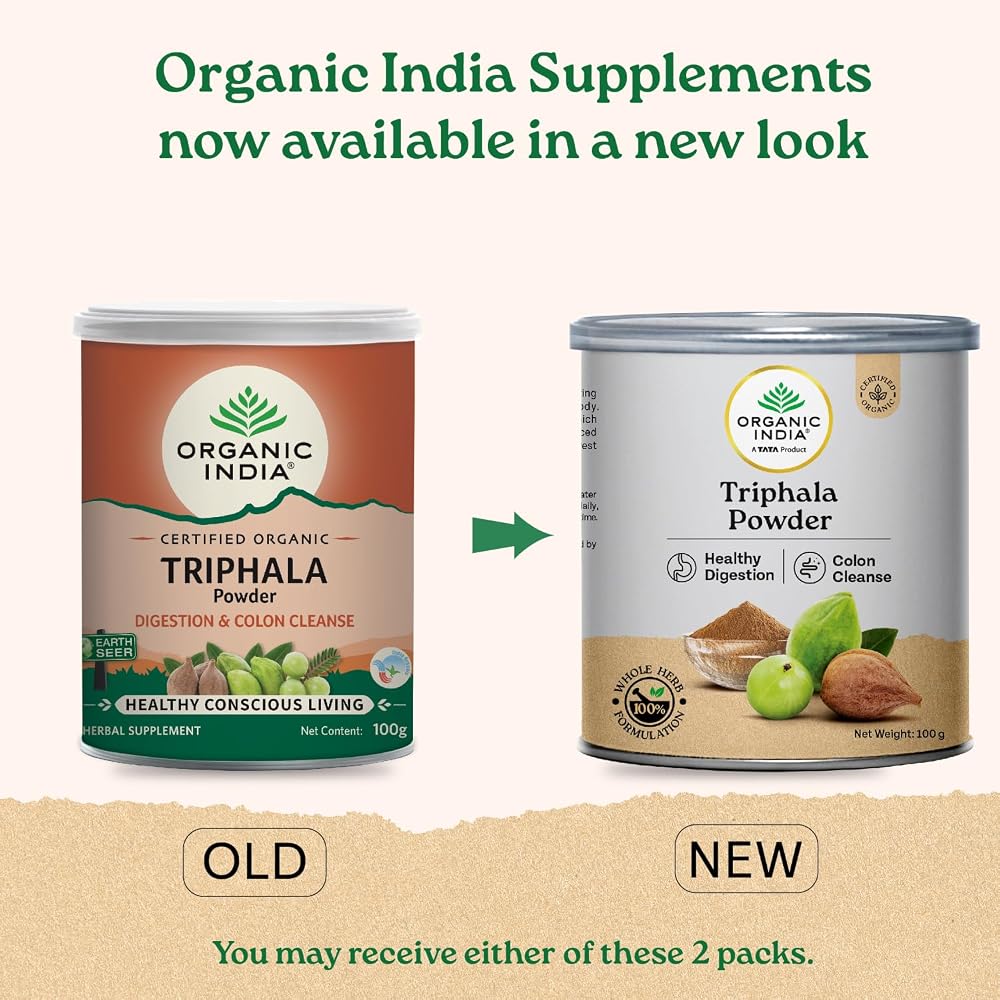 Organic India Triphala Digestion & Colon Cleanse Powder - 100g - image 2